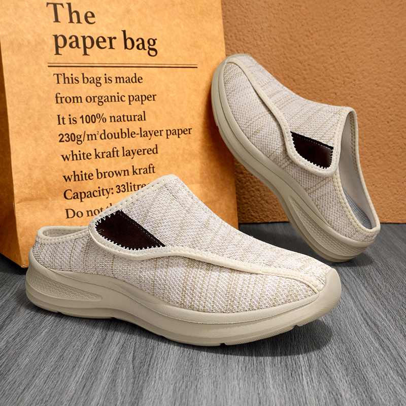 women's comfortable breathable elastic slip resistant velcro shoes
